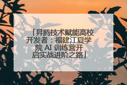 昇腾技术赋能高校开发者：福建江夏学院 AI 训练营开启实战进阶之路