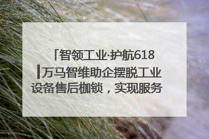 智领工业·护航618┃万马智维助企摆脱工业设备售后枷锁，实现服务与效能价值共振！