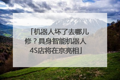 机器人坏了去哪儿修？具身智能机器人4S店将在京亮相
