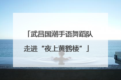 武昌国潮手语舞蹈队走进“夜上黄鹤楼”