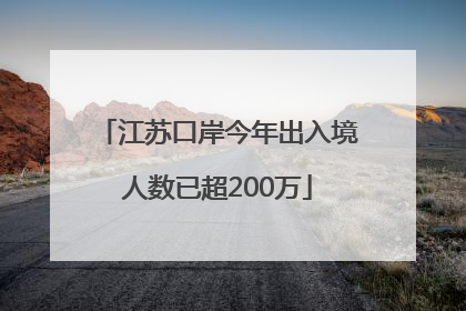 江苏口岸今年出入境人数已超200万