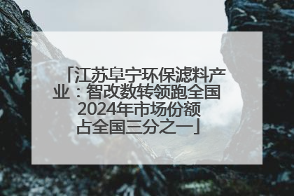 江苏阜宁环保滤料产业：智改数转领跑全国 2024年市场份额占全国三分之一
