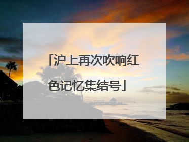 沪上再次吹响红色记忆集结号