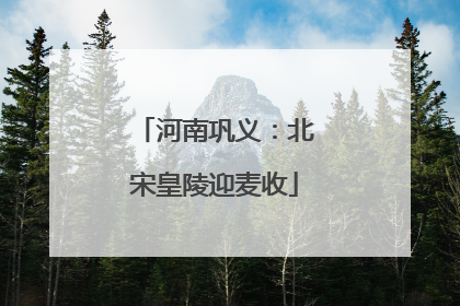 河南巩义：北宋皇陵迎麦收