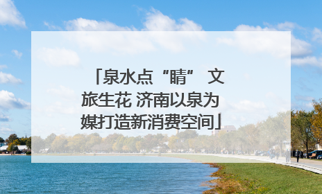 泉水点“睛” 文旅生花 济南以泉为媒打造新消费空间
