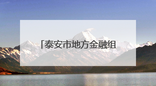 泰安市地方金融组织开展“筑牢战斗堡垒 护航经济发展”主题教育活动