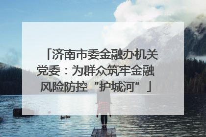 济南市委金融办机关党委：为群众筑牢金融风险防控“护城河”