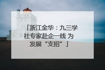 浙江金华：九三学社专家赴企一线 为发展“支招”