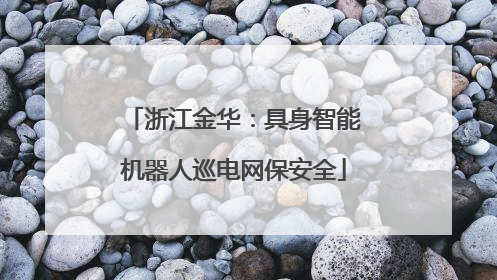 浙江金华：具身智能机器人巡电网保安全