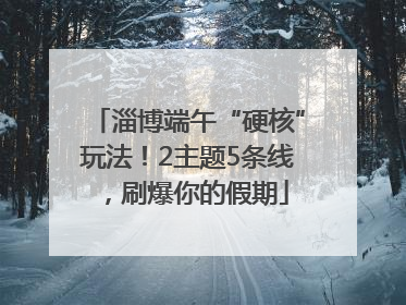 淄博端午“硬核”玩法！2主题5条线，刷爆你的假期