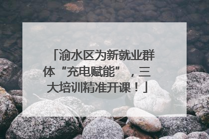 渝水区为新就业群体“充电赋能”，三大培训精准开课！