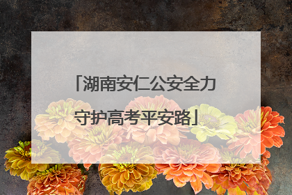 湖南安仁公安全力守护高考平安路