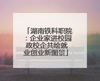 湖南铁科职院：企业家进校园 政校企共绘就业创业新图景