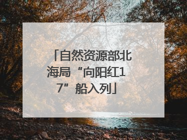 自然资源部北海局“向阳红17”船入列