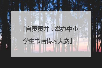 自贡贡井：举办中小学生书画传习大赛