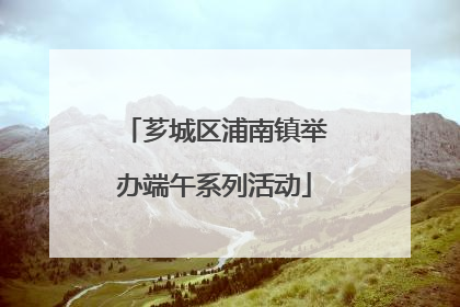 芗城区浦南镇举办端午系列活动
