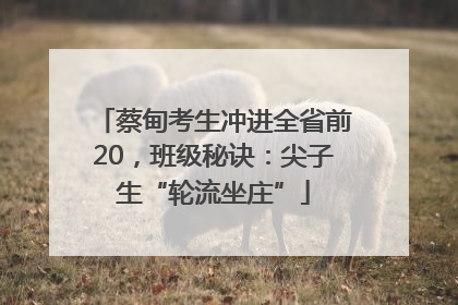 蔡甸考生冲进全省前20，班级秘诀：尖子生“轮流坐庄”