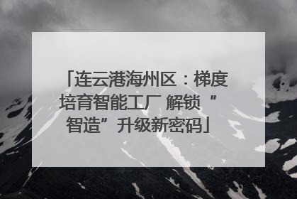 连云港海州区：梯度培育智能工厂 解锁“智造”升级新密码