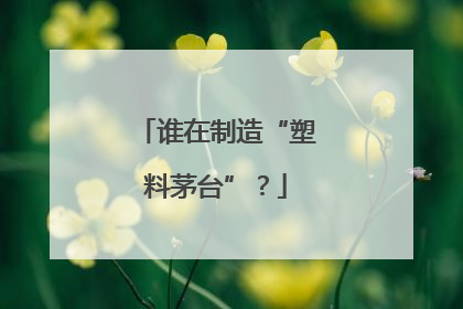 谁在制造“塑料茅台”？