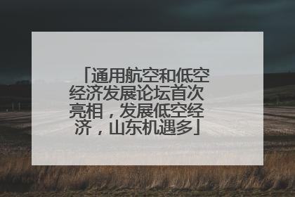 通用航空和低空经济发展论坛首次亮相，发展低空经济，山东机遇多