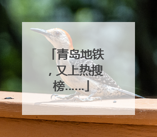 青岛地铁，又上热搜榜……