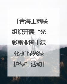 青海工商联组织开展“光彩事业国土绿化·扩绿兴绿护绿”活动