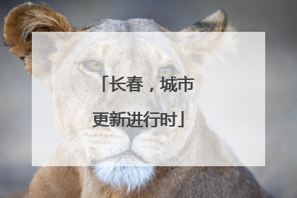 长春，城市更新进行时