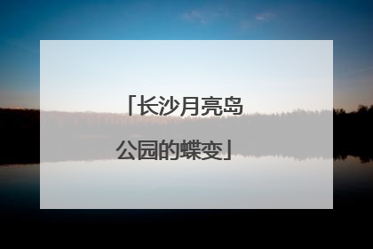 长沙月亮岛公园的蝶变