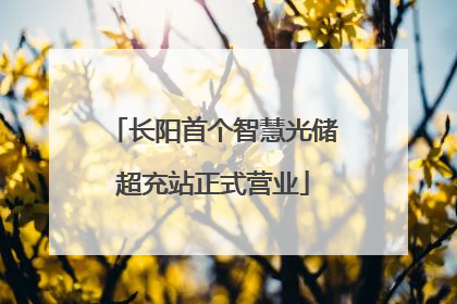长阳首个智慧光储超充站正式营业