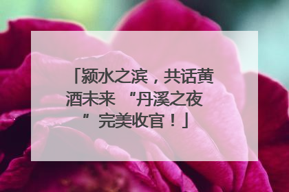 颍水之滨，共话黄酒未来 “丹溪之夜”完美收官！