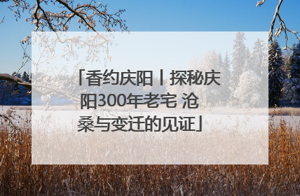 香约庆阳丨探秘庆阳300年老宅 沧桑与变迁的见证