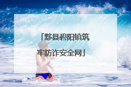 黟县碧阳镇筑牢防诈安全网