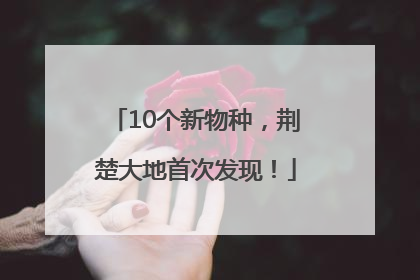 10个新物种，荆楚大地首次发现！