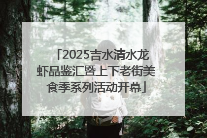 2025吉水清水龙虾品鉴汇暨上下老街美食季系列活动开幕