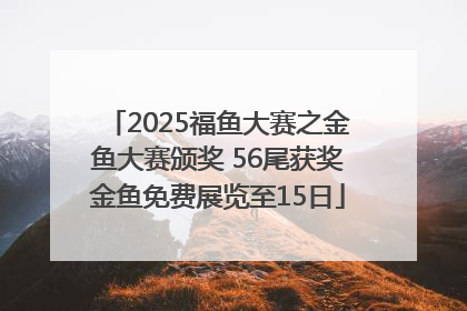 2025福鱼大赛之金鱼大赛颁奖 56尾获奖金鱼免费展览至15日