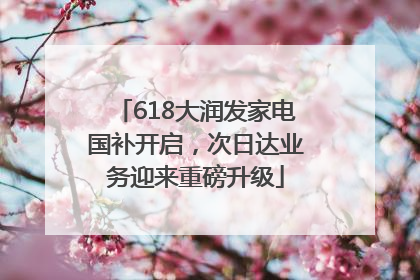 618大润发家电国补开启，次日达业务迎来重磅升级