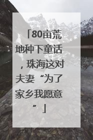 80亩荒地种下童话，珠海这对夫妻“为了家乡我愿意”